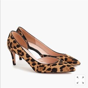 J. Crew leopard print kitten heels